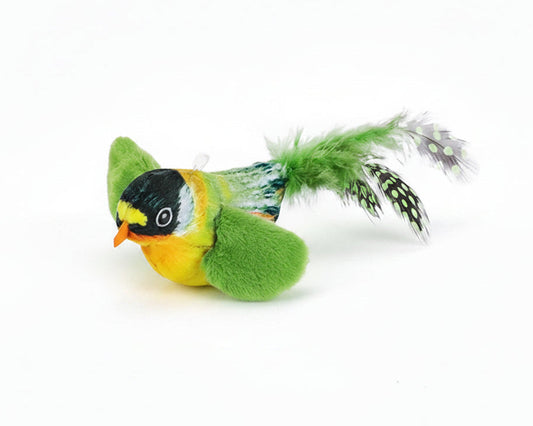 Kattenspeeltje met Vogelgeluid – Elastisch Touw