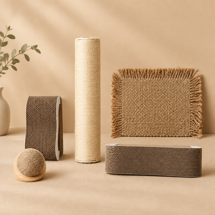 Voorbeeld van Krabpalen & Matten in dezelfde beige collectiebeeldstijl