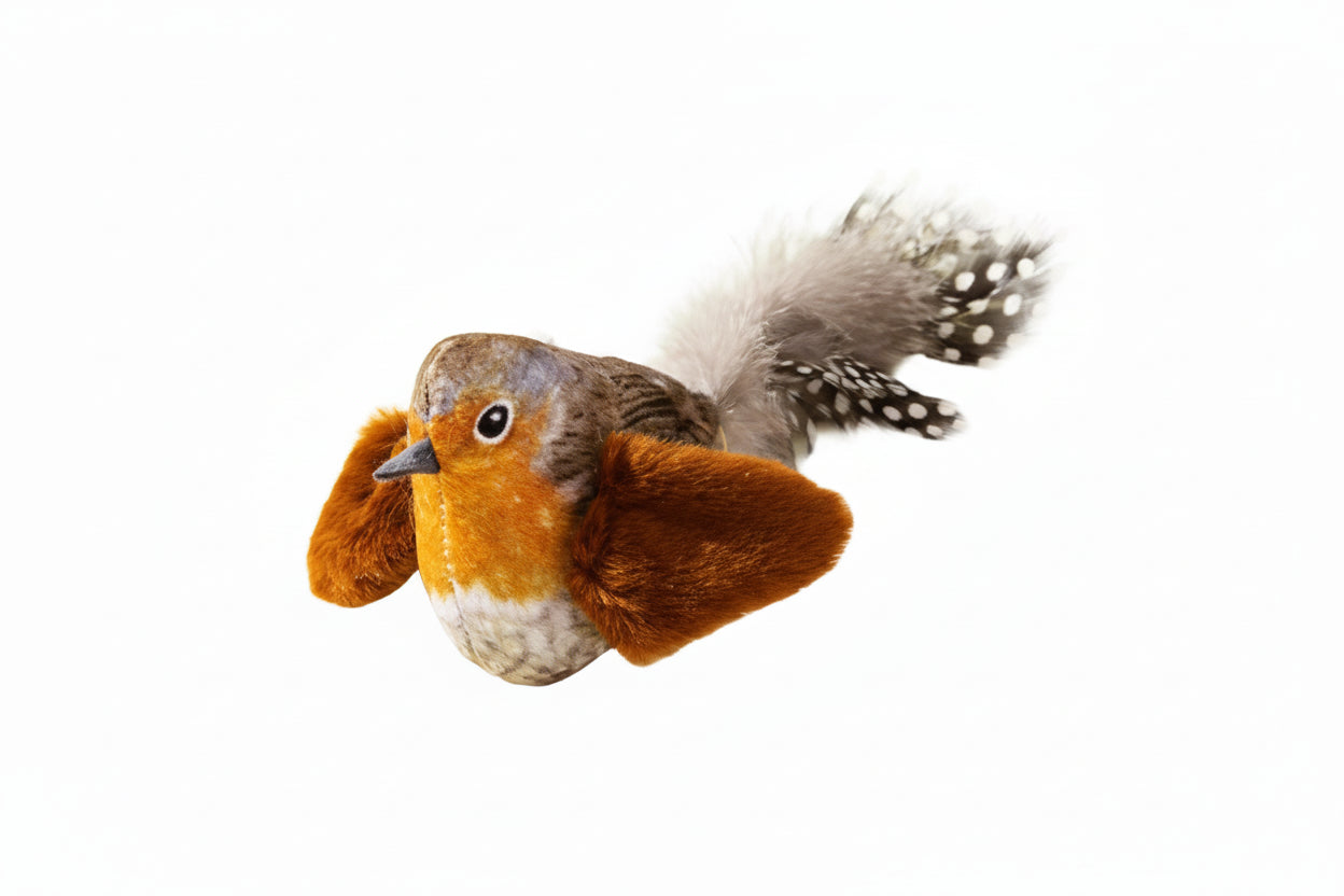 Kattenspeeltje met Vogelgeluid – Elastisch Touw