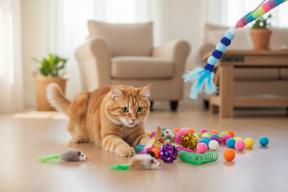Lifestyle foto kattenspeeltjes megapakket
